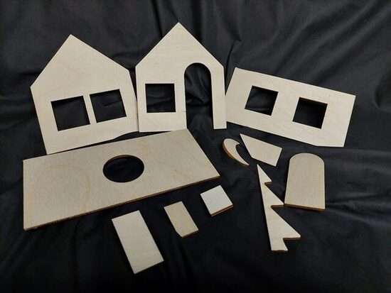 Šablons Piparkūku mājiņai