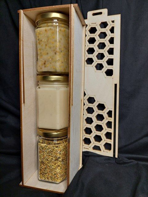 Bišu produkti koka kārbiņā Nr.23