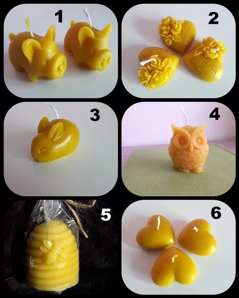 Bišu vaska sveces 2-4 EUR