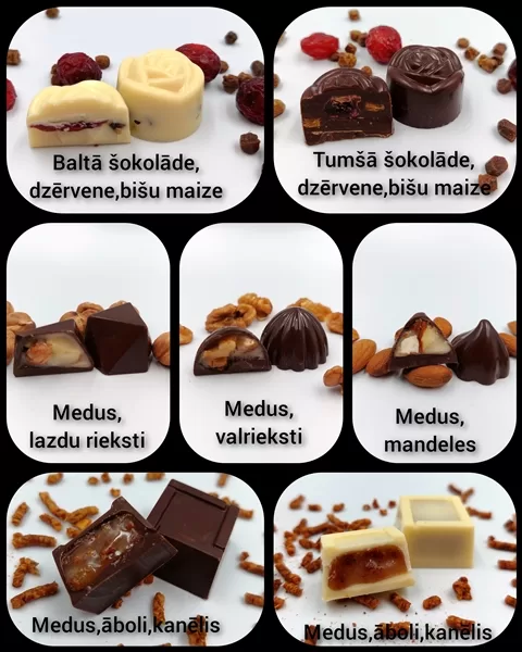 Bišu produkti tumšajā šokolādē 40 €