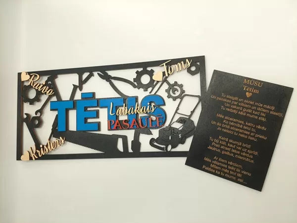 Sienas dekors "Tētis" 25€
