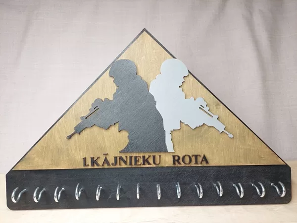 Trīsstūra atslēgu turētājs 14€